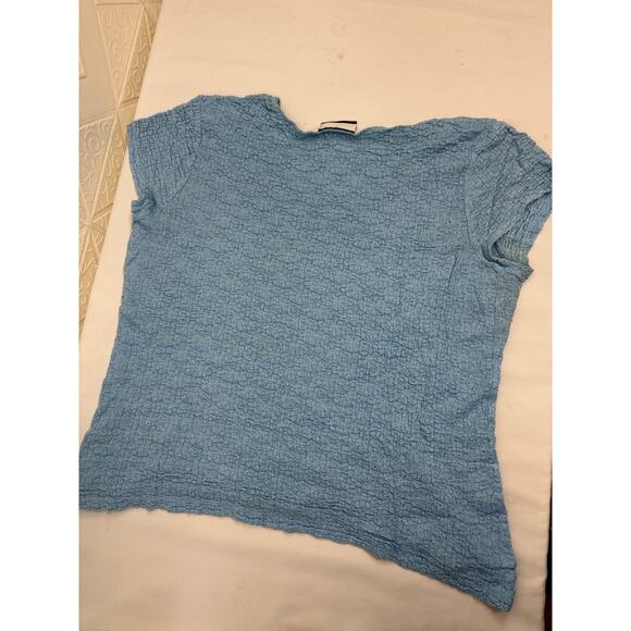 Croft & Barrow top Women's Large blue blouse - Picture 9 of 11